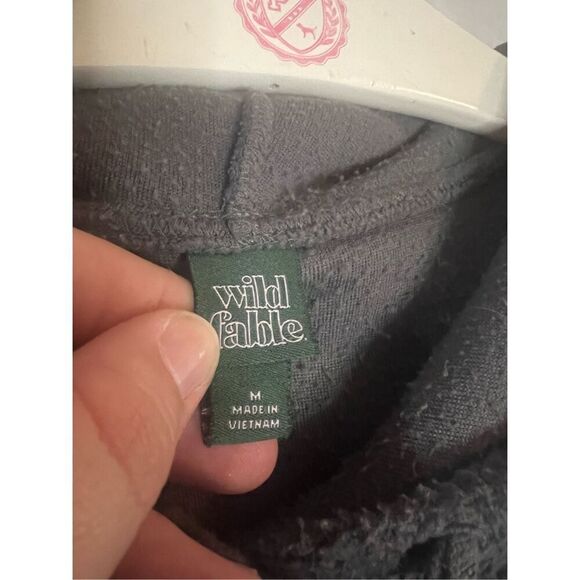 Wild Fable Grey Sweatshirt Dress Woman’s Size Medium - Picture 5 of 10
